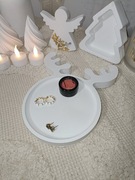 Podstawka podkładka tacka pod biżuterię gips ceramiczny jeleń deer jelonek