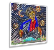 Grafika komputerowa Obraz COSMOS 51,5cm x 52cm - na PVC - wielokolorowy