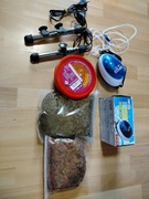 Akcesoria ! 2 x Grzałki , Napowietrzacz , Pokarm , Dafnia