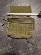 Kieszeń Dangler olive green, duży odpinanu