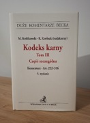 Kodeks karny - komentarz tom 3