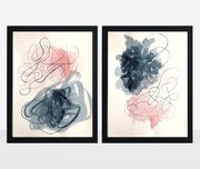  Autorska akwarela pejzaż 40x30 cm, ABSTRAKCJA