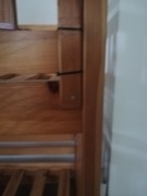 Łóżko pientrowe drewniane