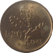 Włochy 20 lire z 1985 roku - OBEJRZYJ MOJĄ OFERTĘ