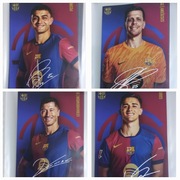 Oficjalne karty zawodników Barcelony ( Pedri, Gavi, Lewandowski i Szczęsny 