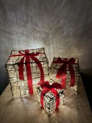 Stroik świąteczny prezenty komplet