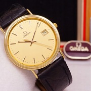 OMEGA złoty zegarek 18K 1990r idealny