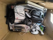 DUŻY ZESTAW ELEKTRONIKI VR PAD PS2 SŁUCHAWKI MIX 