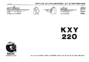 Strugarka czterostronna GUILLIET KXY 220 - instrukcja obsługi DTR