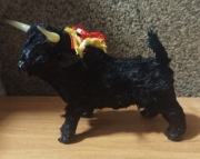 Stara figurka byka Hiszpania wysokość 10 cm