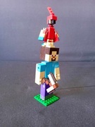 LEGO MINECRAFT BigFig - Steve z papugą 21148