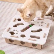 Filcowa logiczna zabawka dla kota, piłeczki z dzwonkami, labirynt