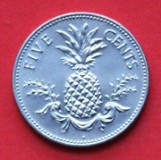 5 Centów 2005 r  -  Bahama  ananas     stan  !!!