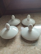 Pokrywki do dzbanka vintage lata 50-te 4 sztuki