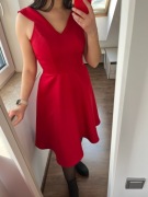 Zjawiskowa elegancka wieczorowa sukienka Chi Chi London Czerwona S