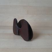 Vintage serwetnik z litej skóry lata 80