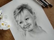 Portret ze zdjęcia A3, prezent, chrzest, ślub, komunia