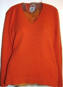 Donna Lane. Pomarańczowy wełniany sweter  38/40