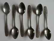 STARE ŁYŻECZKI DO KAWY/HERBATY DOMET - 6 SZT.