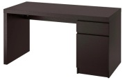 IKEA MALM Biurko czarnobrąz 002.141.57