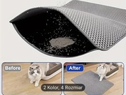 Mata na koci żwirek. Dwuwarstwowa mata wodoodporna 