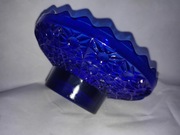 Szklana miska patera kobaltowa Vintage