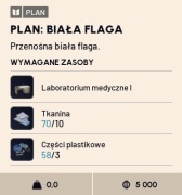 WHITE FLAG BLUEPRINT BIAŁA FLAGA SCHEMAT PLAN ARC RAIDERS PC/PS/XBOX