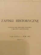 Zapiski Historyczne rok 1971 zeszyt nr 2