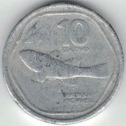 Filipiny 10 sentimos centymów 1984 -  19 mm