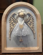 ANIOŁ W RAMCE UPOMINEK PREZENT DZIEŃ BABCI I DZIADKA 