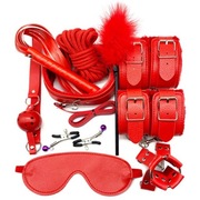 Zestaw do BDSM 10 elementów, kolory