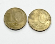 Moneta 10 zł ZŁOTYCH 1989 DWIE SZTUKI