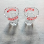 Dwa kieliszki reklamowe Smirnoff. Arcoroc.