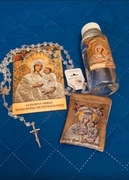 Różaniec cristal MB Gietrzwałdzkiej + Cudowna woda ze + utui+  obrazek 