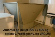 Zbiornik na pelet 900L/590 kg - zasobnik rozkręcany + sonda ssąca – VACUM