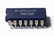 Toshiba 74ACT08P – Quad AND Gate, DIP-14, TTL ACT, Japan