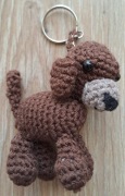Breloczek na szydełku piesek na szydełku 8cm