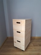 Regal drewniany trio duży 