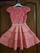 Sukienka wizytowa dla dziewczynki R. 128