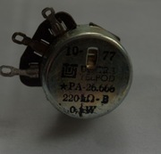 Potencjometr 220kOhm B  0.1W TELPOD