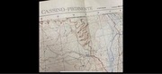 Mapa Monte Cassino 1944 oryginał !