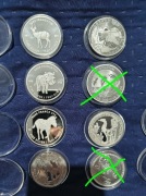 Moneta srebrna 1 oz Ag 999 uncja 1 sztuka do wyboru