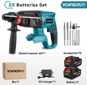 Młotowiertarka akumulatorowa udarowa Yofidra