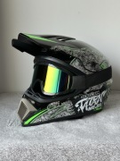 Kask rowerowy / motocross / cross M 57-58 cm + gogle | gotowy do jazdy