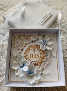 Kartka Pierwsza Komunia Święta w pudełku