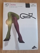 Rajstopy kryjące Gatta Dalida 40 DEN, rozmiar 4L, kolor butelkowa zieleń