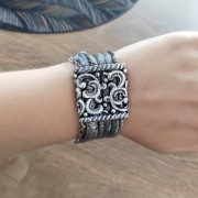 Okazała bransoleta vintage prl