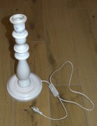 Lampka lampa stołowa drewniana retro