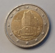Moneta Niemcy 2 Euro 2023 J okolicznościowa filharmonia Hamburg. 
