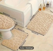 Trzyczęściowy zestaw zawodników do łazienki nowy